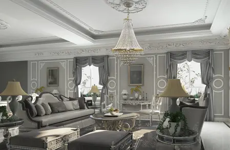 Kristall Kronleuchter für Wohnzimmer im Schlossstil EL7411507 Kristall Kronleuchter für Wohnzimmer im Schlossstil EL7411507