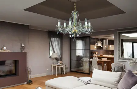 Kristall Kronleuchter für Wohnzimmer im skandinavischen Stil L085CE Kristall Kronleuchter für Wohnzimmer im skandinavischen Stil L085CE